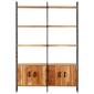 vidaXL Βιβλιοθήκη με 4 Επίπεδα 124 x 30 x 180 εκ. Μασίφ Ξύλο Ακακίας