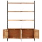 vidaXL Βιβλιοθήκη με 4 Επίπεδα 124 x 30 x 180 εκ. Μασίφ Ξύλο Ακακίας