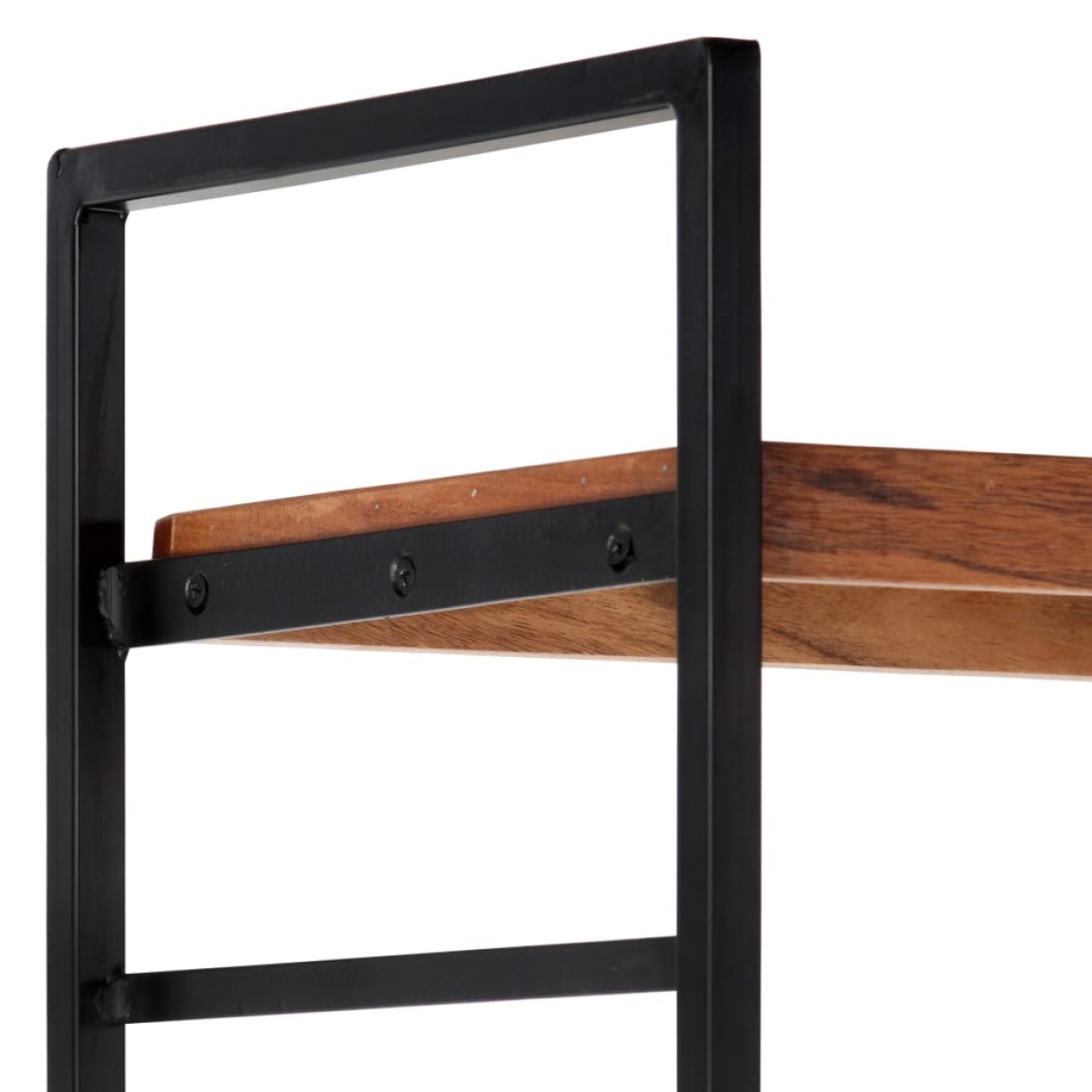 vidaXL Βιβλιοθήκη με 4 Επίπεδα 124 x 30 x 180 εκ. Μασίφ Ξύλο Ακακίας
