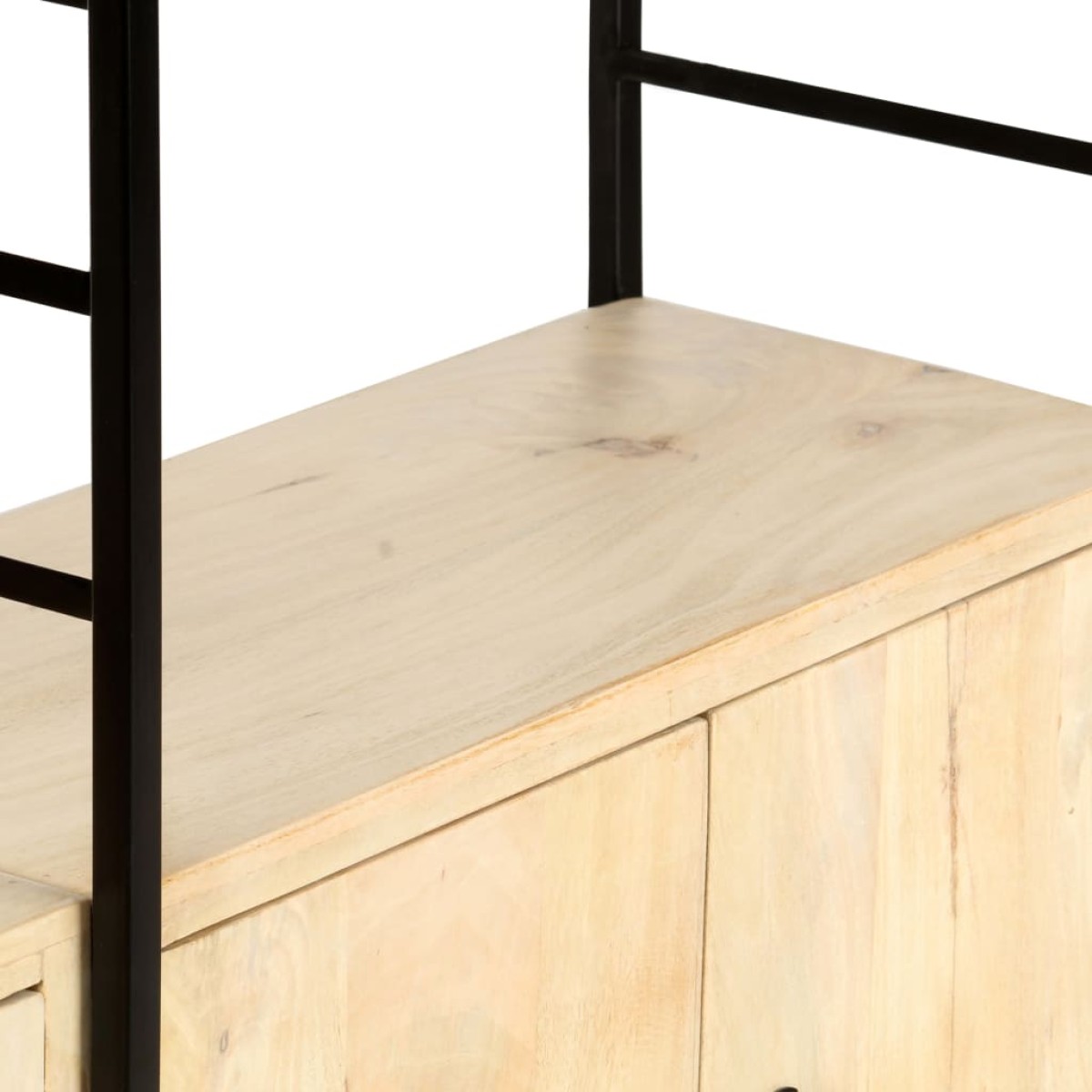 vidaXL Βιβλιοθήκη με 4 Επίπεδα 124 x 30 x 180 εκ. Μασίφ Ξύλο Μάνγκο