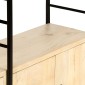 vidaXL Βιβλιοθήκη με 4 Επίπεδα 80 x 30 x 180 εκ. από Μασίφ Ξύλο Μάνγκο