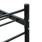 vidaXL Πλαίσιο Κρεβατιού Μαύρο 180 x 200 εκ. Μεταλλικό