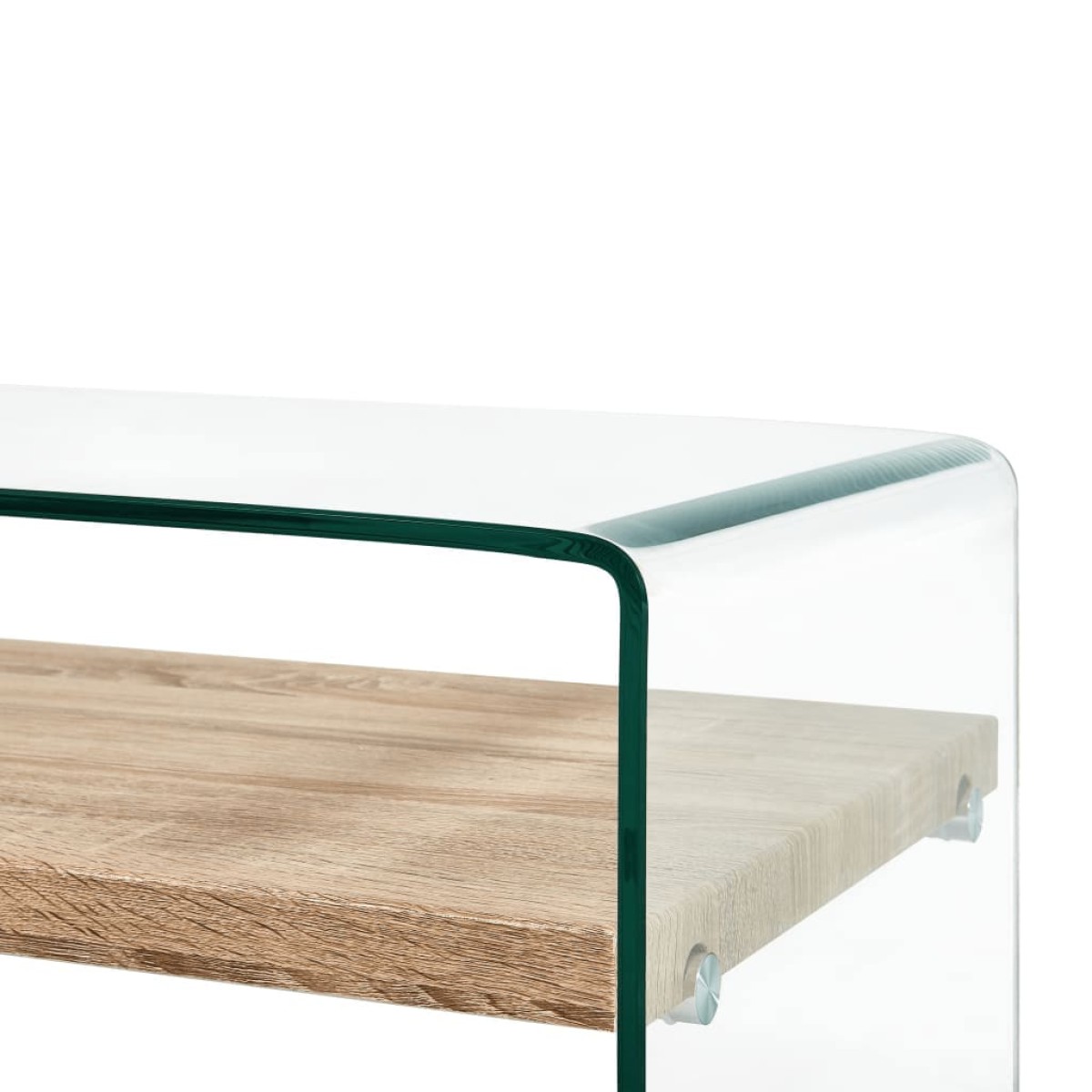 vidaXL Τραπεζάκι Σαλονιού Διάφανο 98 x 45 x 31 εκ. από Ψημένο Γυαλί