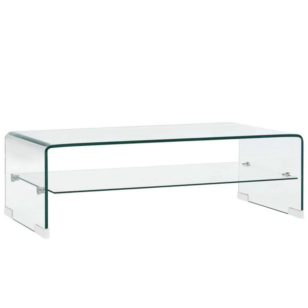vidaXL Τραπεζάκι Σαλονιού Διάφανο 98 x 45 x 31 εκ. από Ψημένο Γυαλί