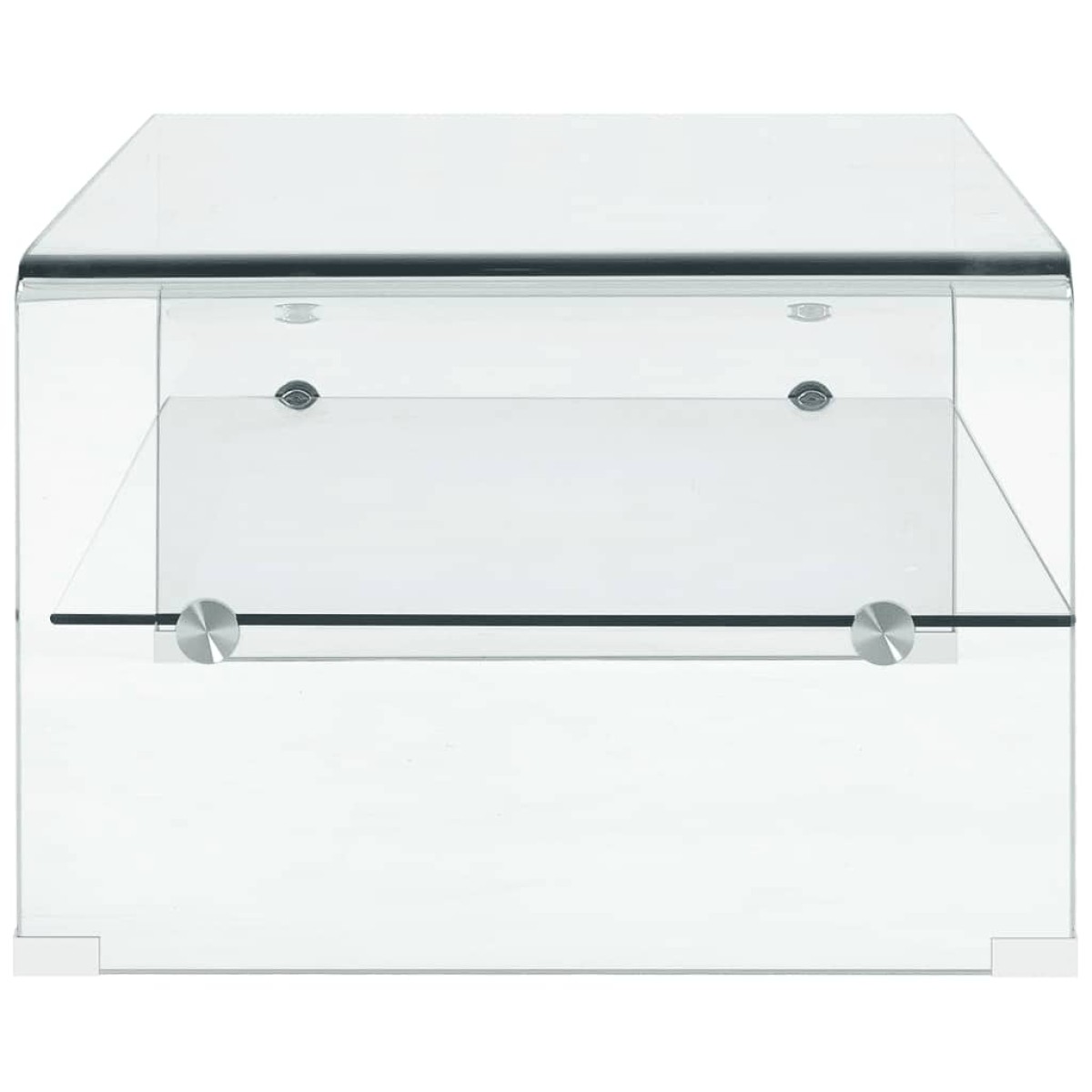 vidaXL Τραπεζάκι Σαλονιού Διάφανο 98 x 45 x 31 εκ. από Ψημένο Γυαλί