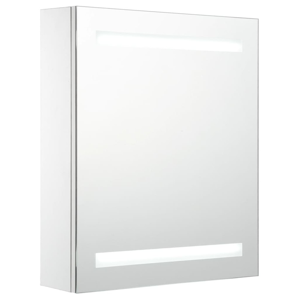 vidaXL Ντουλάπι Μπάνιου με Καθρέφτη και Φωτισμό LED 50 x 13,5 x 60 εκ.