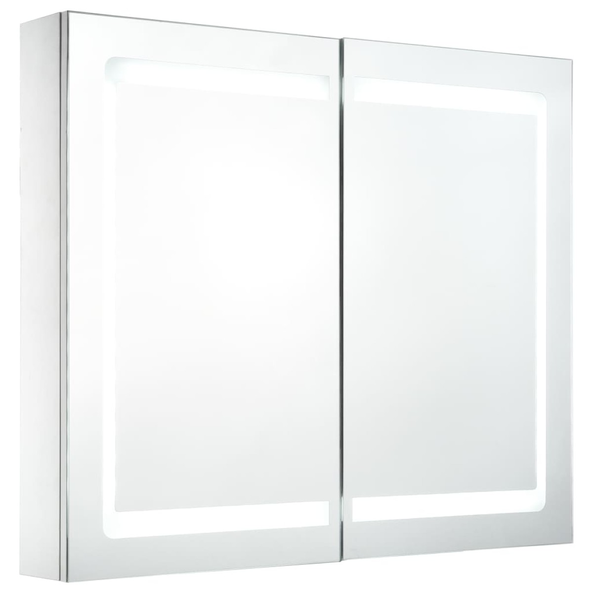 vidaXL Ντουλάπι Μπάνιου με Καθρέφτη και Φωτισμό LED 80 x 12,2 x 68 εκ.