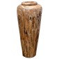 vidaXL Βάζο Διακοσμητικό 40 x 100 εκ. από Μασίφ Ξύλο Teak