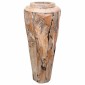 vidaXL Βάζο Διακοσμητικό 40 x 100 εκ. από Μασίφ Ξύλο Teak