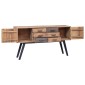 vidaXL Μπουφές 110x30x75 εκ. από Μασίφ Ξύλο Teak