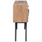 vidaXL Μπουφές 110x30x75 εκ. από Μασίφ Ξύλο Teak