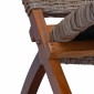 vidaXL Καρέκλα από Φυσικό Ρατάν Kubu και Μασίφ Μαόνι