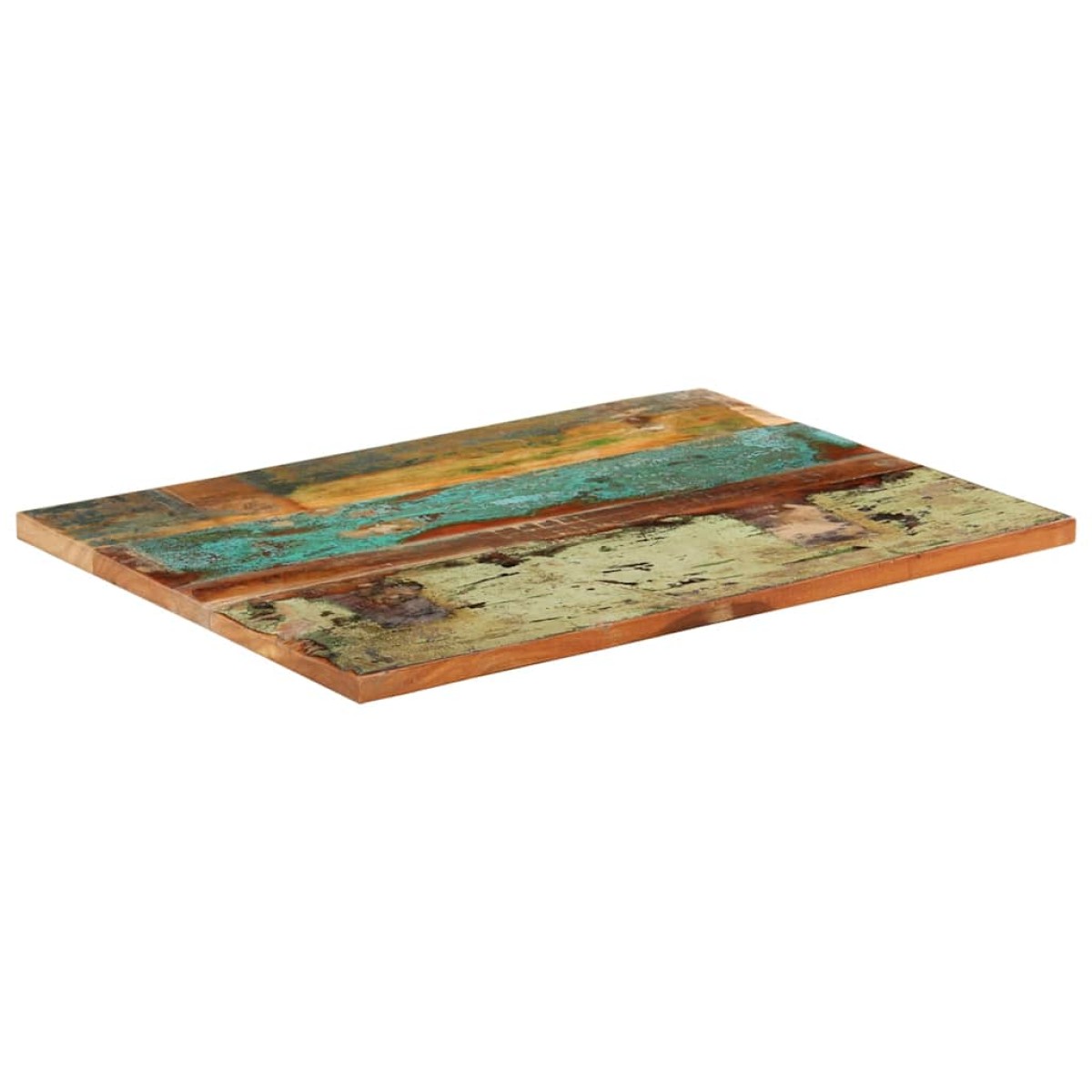 vidaXL Επιφάνεια Τραπεζιού Ορθ. 60x80 εκ 25-27 χιλ Μασίφ Ανακ. Ξύλο