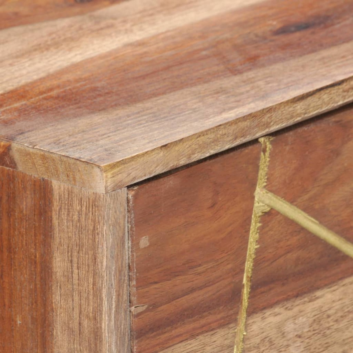 vidaXL Γραφείο με Συρτάρια 100 x 55 x 75 εκ. από Μασίφ Ξύλο Sheesham