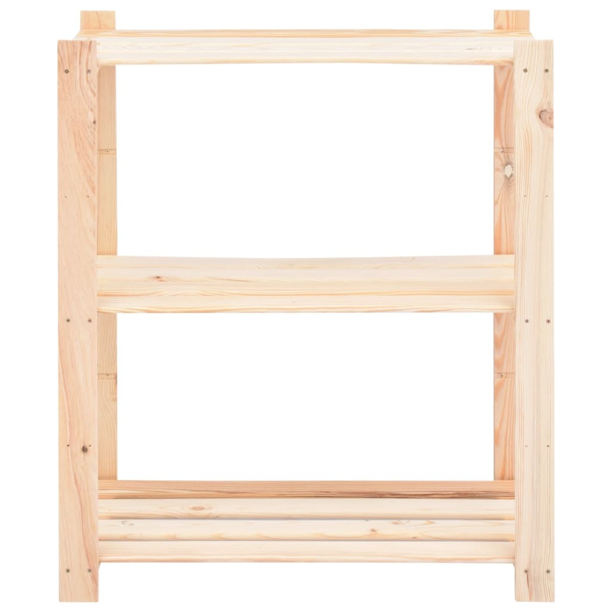 vidaXL Ραφιέρα 3 Επιπέδων 150 κ. 80x38x90 εκ. από Μασίφ Ξύλο Πεύκου