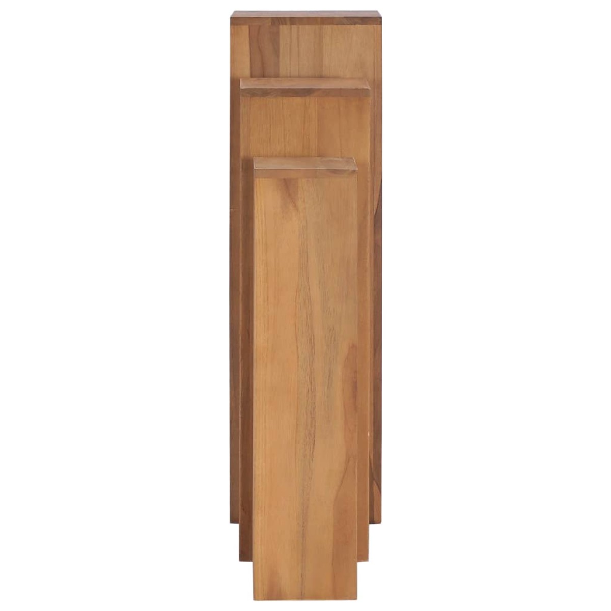 vidaXL Σετ Ανθοστήλες 3 Τεμαχίων από Μασίφ Ξύλο Teak