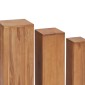 vidaXL Σετ Ανθοστήλες 3 Τεμαχίων από Μασίφ Ξύλο Teak