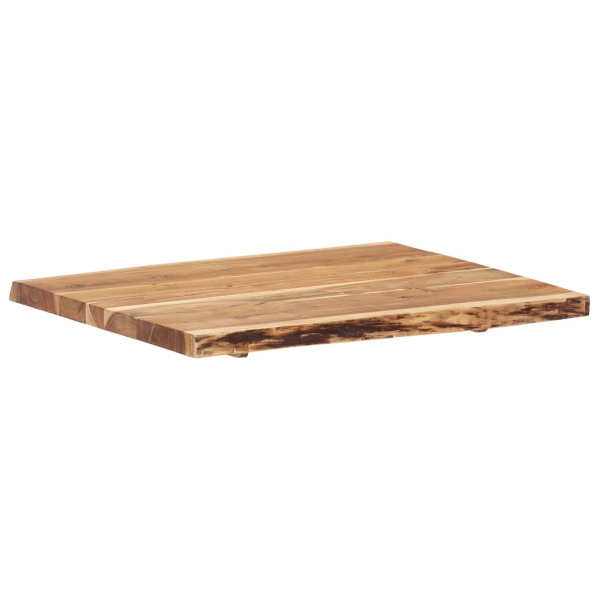 vidaXL Επιφάνεια Τραπεζιού 80 x (50-60) x 3,8 εκ. Μασίφ Ξύλο Ακακίας