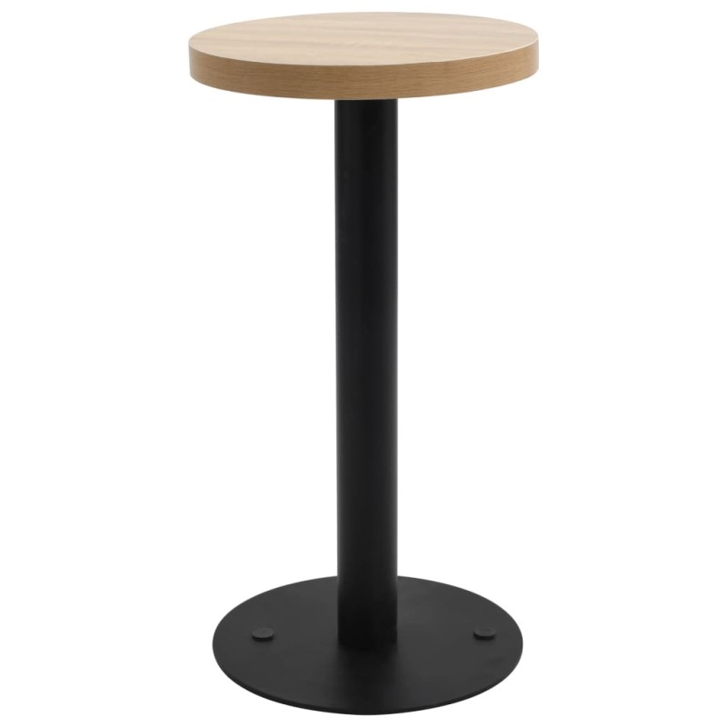 vidaXL Τραπέζι Bistro Ανοιχτό Καφέ 40 εκ. από MDF