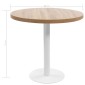 vidaXL Τραπέζι Bistro Ανοιχτό Καφέ 80 εκ. από MDF