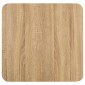 vidaXL Τραπέζι Bistro Ανοιχτό Καφέ 50 x 50 εκ. από MDF