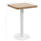 vidaXL Τραπέζι Bistro Ανοιχτό Καφέ 50 x 50 εκ. από MDF