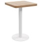 vidaXL Τραπέζι Bistro Ανοιχτό Καφέ 50 x 50 εκ. από MDF
