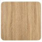vidaXL Τραπέζι Bistro Ανοιχτό Καφέ 50 x 50 εκ. από MDF