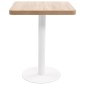 vidaXL Τραπέζι Bistro Ανοιχτό Καφέ 60 x 60 εκ. από MDF