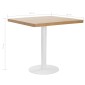 vidaXL Τραπέζι Bistro Ανοιχτό Καφέ 80 x 80 εκ. από MDF