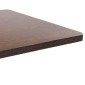 vidaXL Τραπέζι Bistro Σκούρο Καφέ 80 x 80 εκ. από MDF