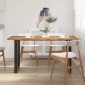 vidaXL Τραπεζαρία 154x80x76 εκ. από Μασίφ Ξύλο Ακακίας