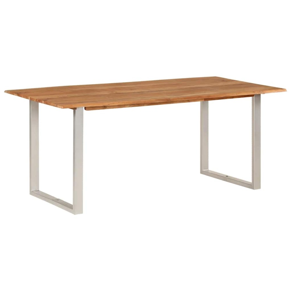 vidaXL Τραπεζαρία 180 x 90 x 76 εκ. από Μασίφ Ξύλο Ακακίας