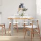vidaXL Τραπεζαρία 118 x 58 x 76 εκ. από Μασίφ Ξύλο Ακακίας