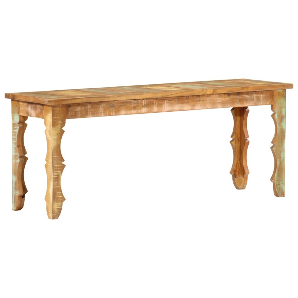 vidaXL Πάγκος 110 x 35 x 45 εκ. από Μασίφ Ανακυκλωμένο Ξύλο