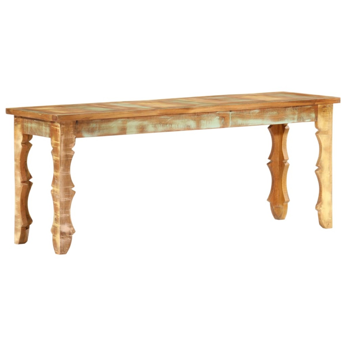 vidaXL Πάγκος 110 x 35 x 45 εκ. από Μασίφ Ανακυκλωμένο Ξύλο