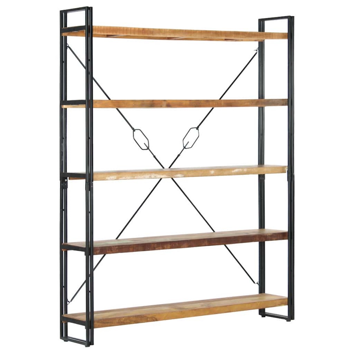 vidaXL Βιβλιοθήκη με 5 Επίπεδα 140x30x180 εκ. Μασίφ Ανακυκλωμένο Ξύλο