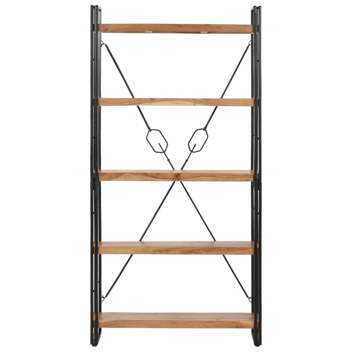 vidaXL Βιβλιοθήκη με 5 Επίπεδα 90 x 30 x 180 εκ. Μασίφ Ξύλο Ακακίας