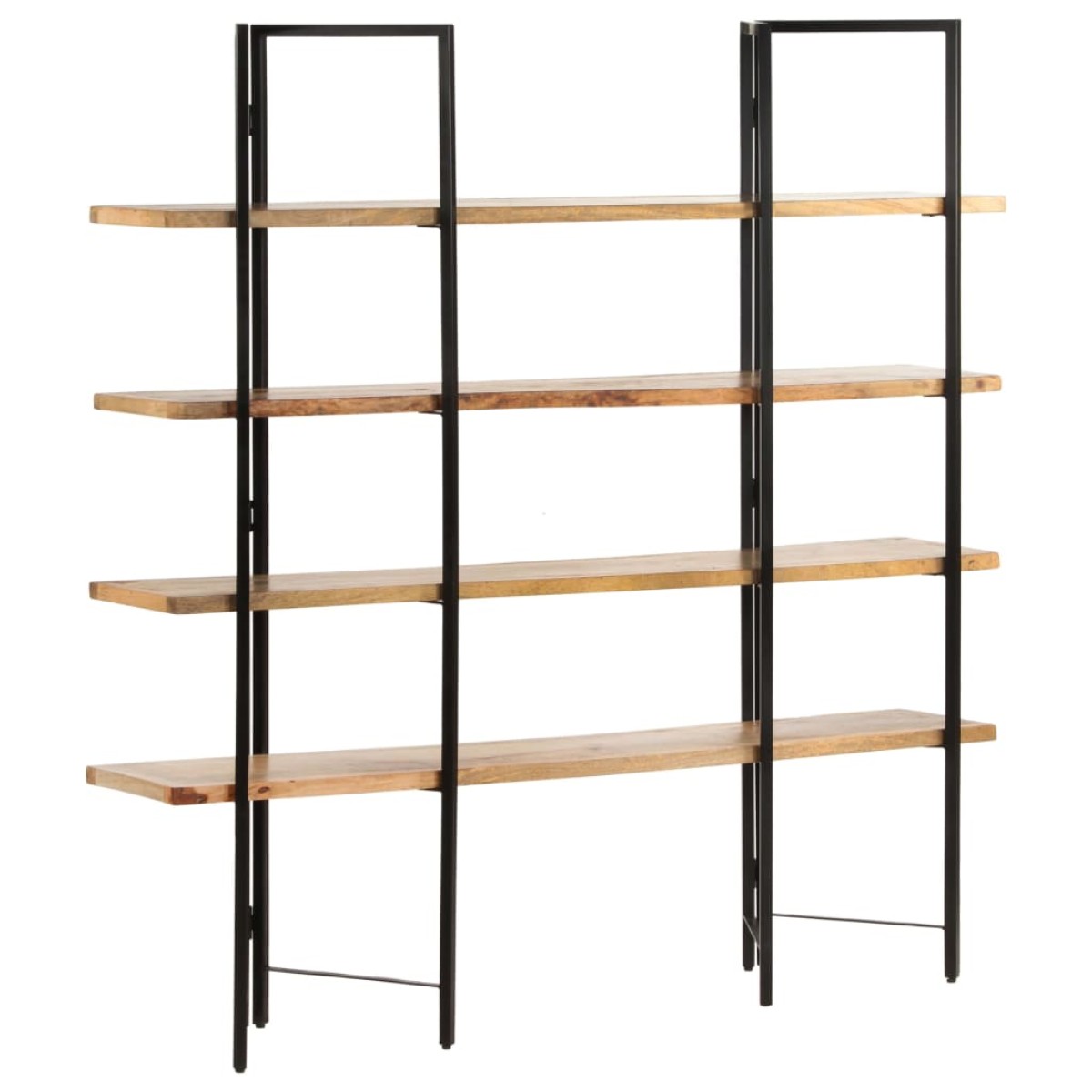 vidaXL Βιβλιοθήκη με 4 Επίπεδα 160 x 35 x 160 εκ. Μασίφ Ξύλο Μάνγκο
