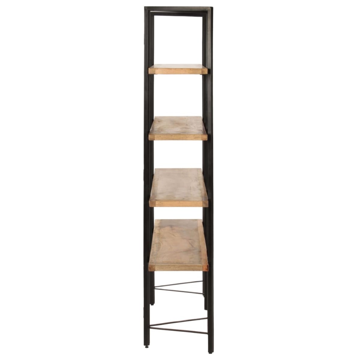 vidaXL Βιβλιοθήκη με 4 Επίπεδα 160 x 35 x 160 εκ. Μασίφ Ξύλο Μάνγκο