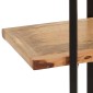 vidaXL Βιβλιοθήκη με 4 Επίπεδα 160 x 35 x 160 εκ. Μασίφ Ξύλο Μάνγκο
