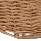 vidaXL Καλάθι Καυσόξυλων με Λαβές Μεταφοράς 78x54x34 εκ. Φυσική Ιτιά