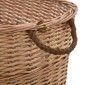 vidaXL Καλάθι Καυσόξυλων με Λαβές Μεταφοράς 88x57x34 εκ. Φυσική Ιτιά