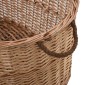 vidaXL Καλάθι Καυσόξυλων με Λαβές Μεταφοράς 88x57x34 εκ. Φυσική Ιτιά