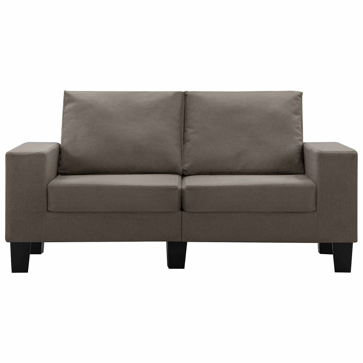 vidaXL Καναπές Taupe Διθέσιοι ύφασμα
