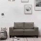 vidaXL Καναπές Taupe Διθέσιοι ύφασμα