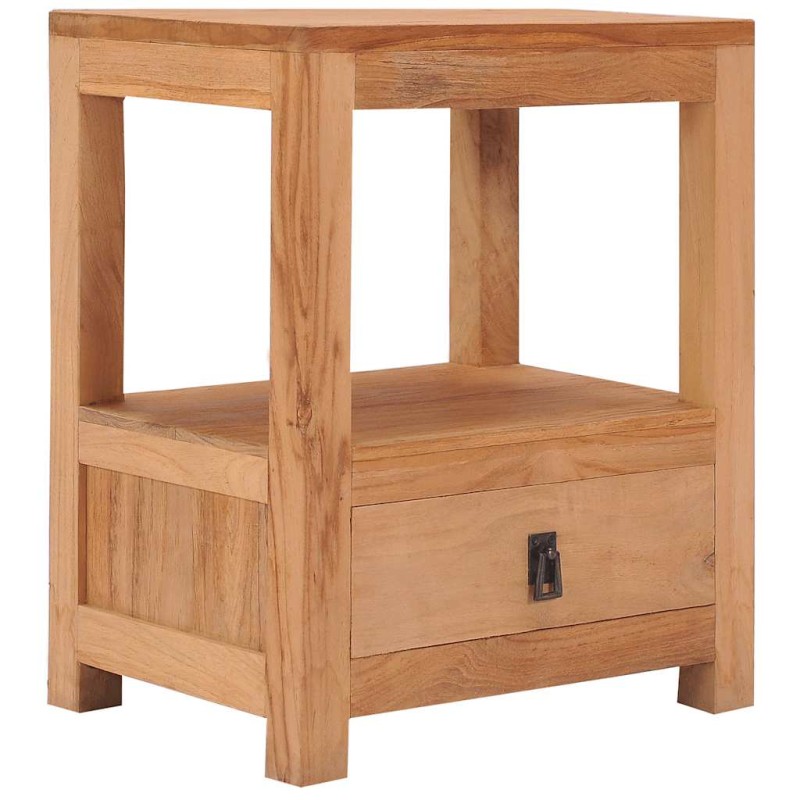 vidaXL Κομοδίνο 40 x 30 x 50 εκ. από Μασίφ Ξύλο Teak