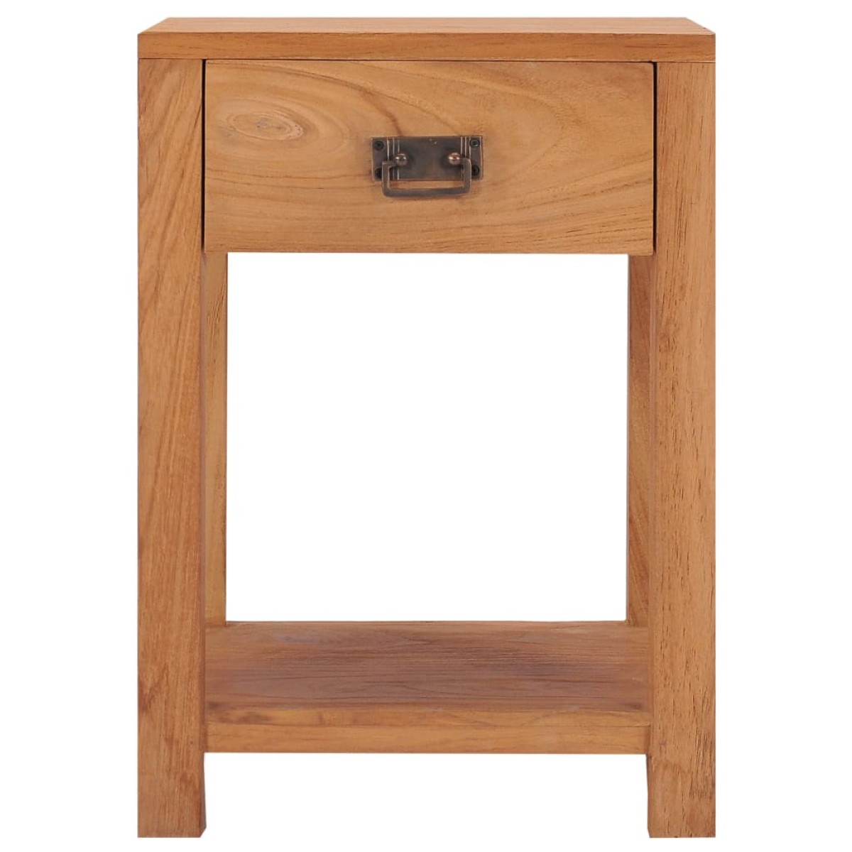 vidaXL Κομοδίνο 35 x 35 x 50 εκ. από Μασίφ Ξύλο Teak