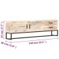 vidaXL Έπιπλο Τηλεόρασης Λευκό 140 x 30 x 45 εκ. Μασίφ Ξύλο Ακακίας