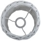 vidaXL Καπέλο Φωτιστικού Λευκό 25 x 17 εκ. από Wicker